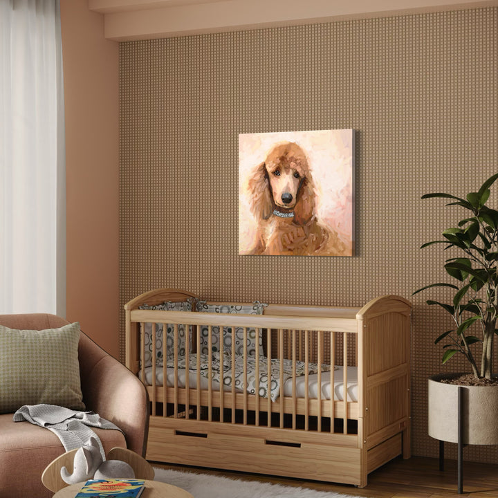 Best Friend - Fancy Apricot Poodle Canvas Wrap