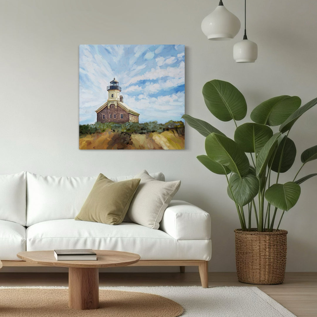 Block Island Lighthouse Canvas Wrap