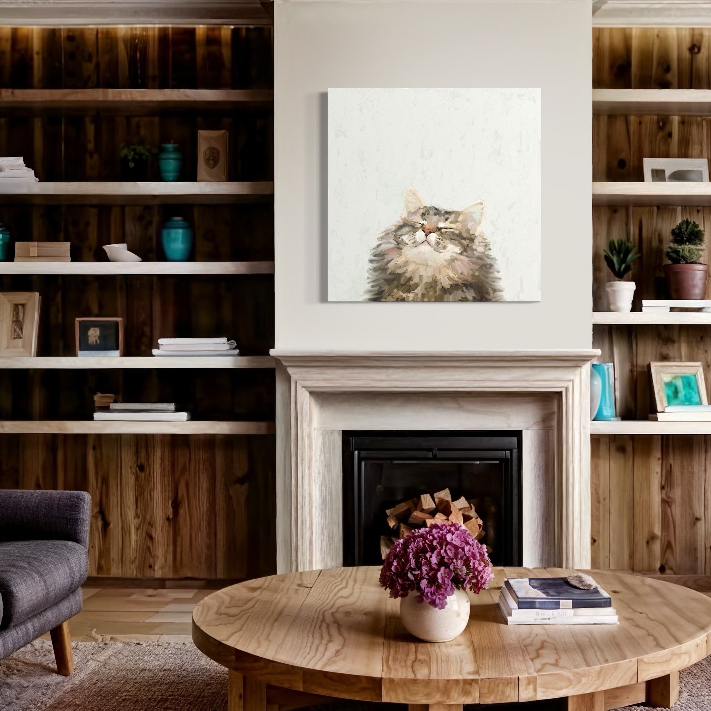 Cat Bliss Canvas Wrap – Cathy Walters Art