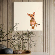 Chihuahua on Cream Canvas Wrap