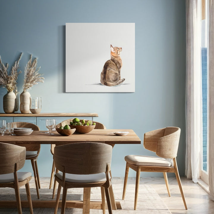 Feline Friends - Looking Up Cat Canvas Wrap