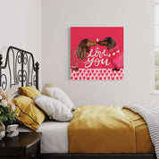 Valentine Doxies Canvas Wrap