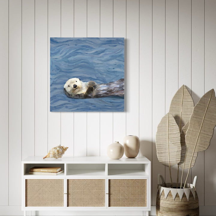 Otter Play 2 Canvas Wrap