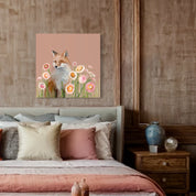 Wildflower Fox Canvas Wrap