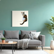 Sitting Pretty Calico Canvas Wrap