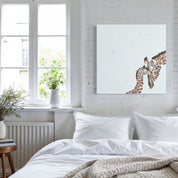 You and Me Giraffe Canvas Wrap