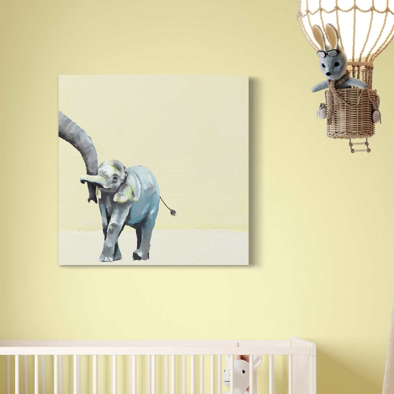 You and Me Elephant Canvas Wrap