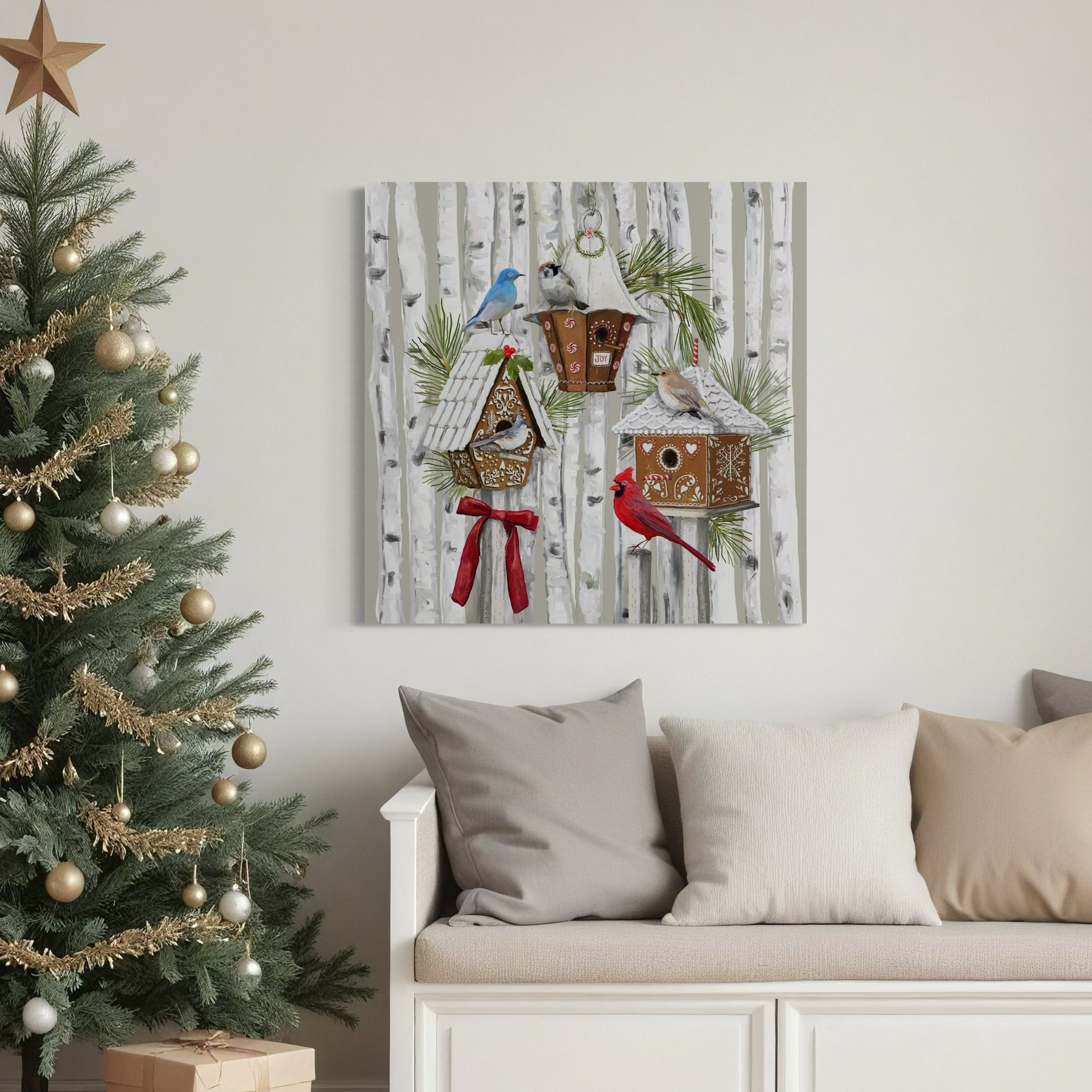 Ginger Bird House Canvas Wrap