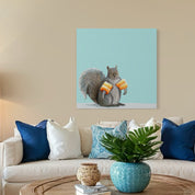 Squirrel Floaties Canvas Wrap