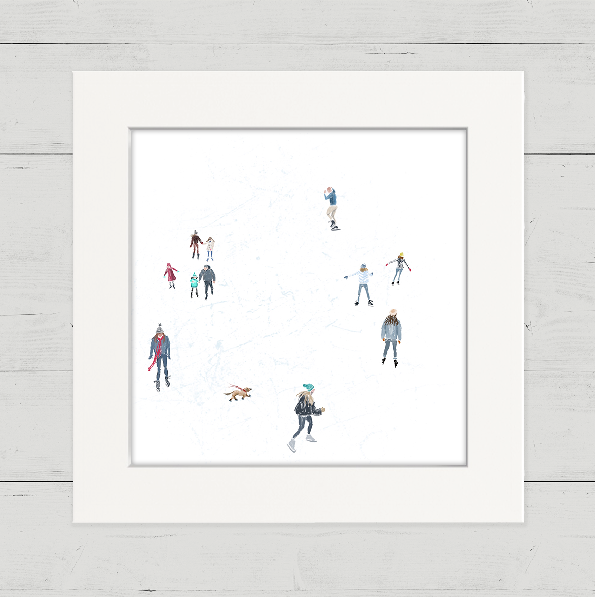 Ice Skaters 1 Happy Square