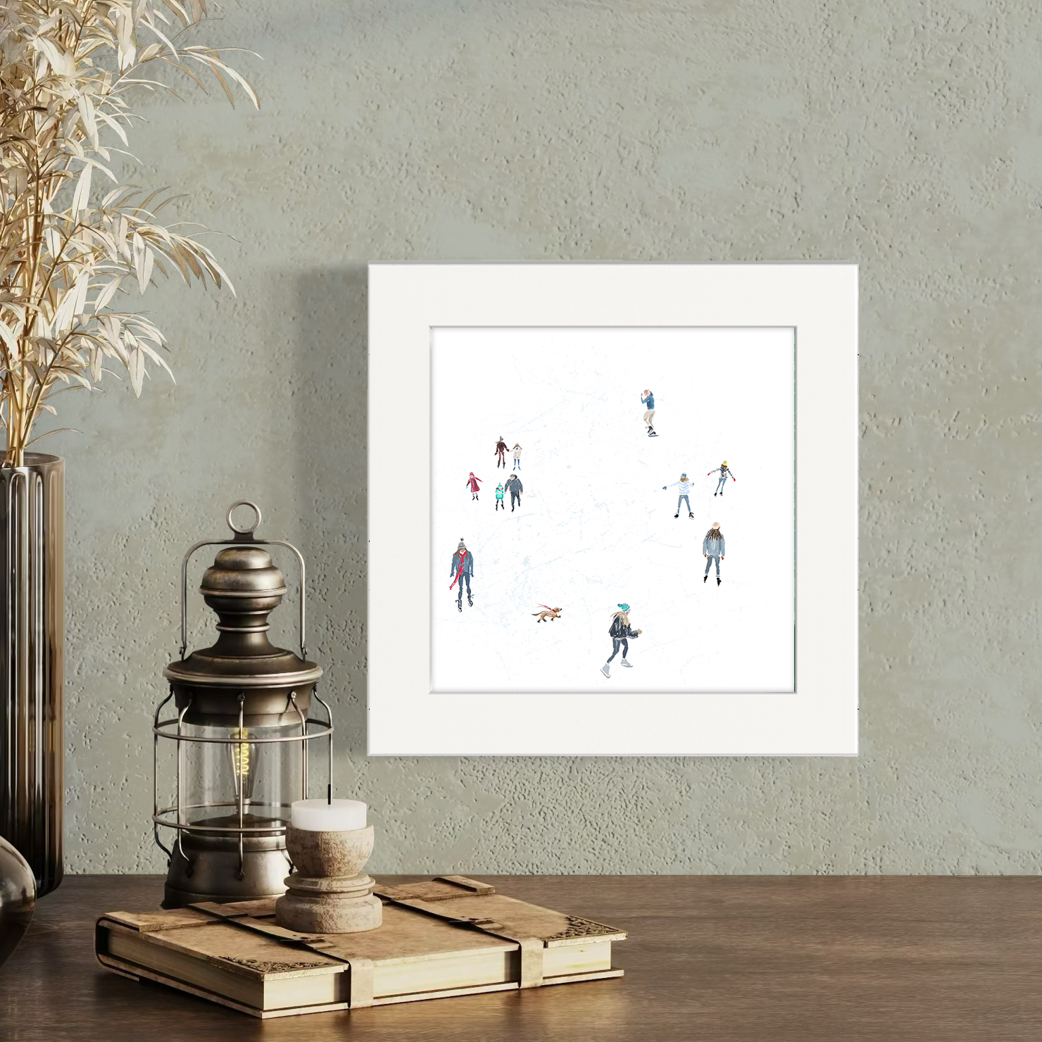 Ice Skaters 1 Happy Square