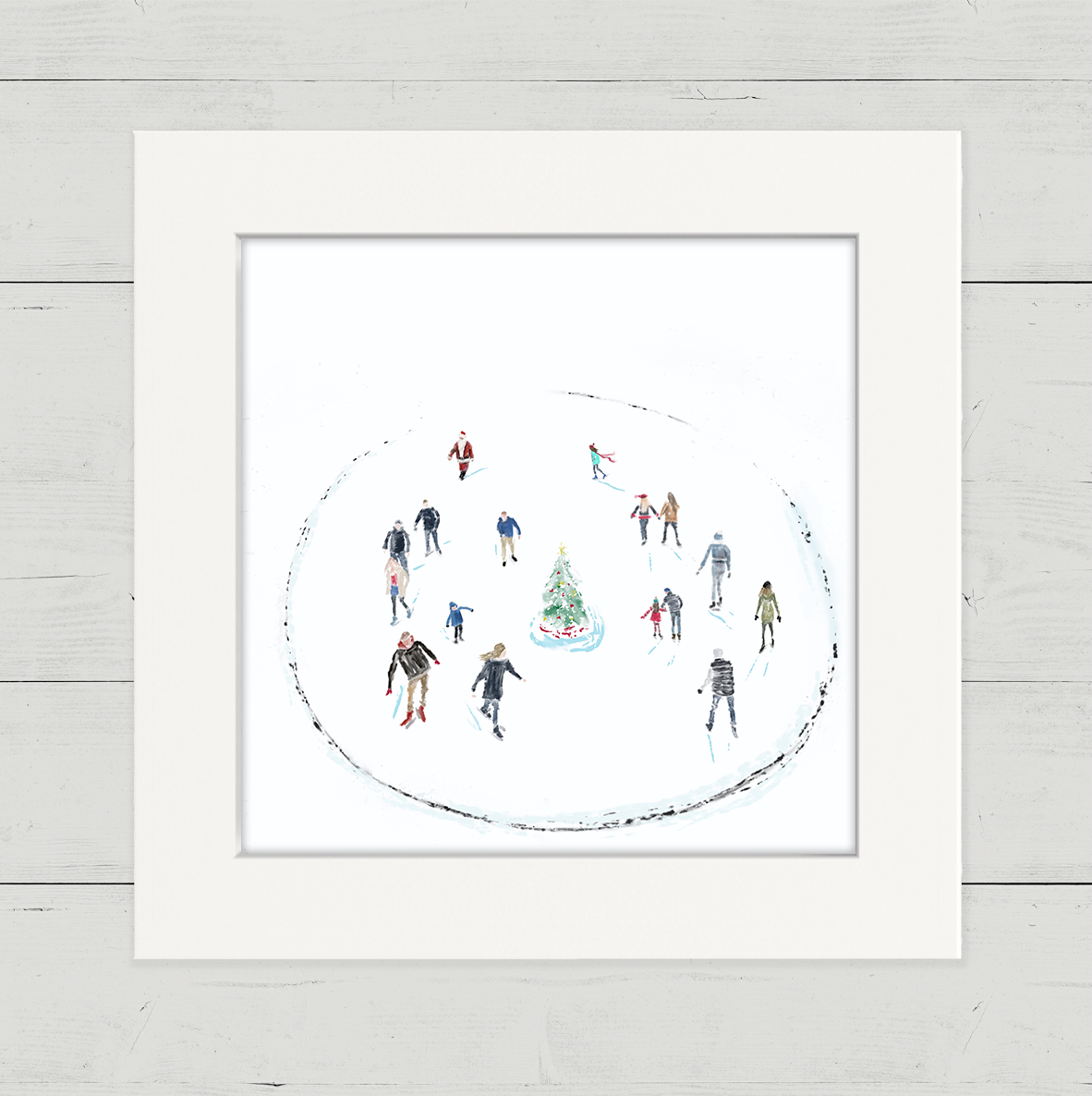 Ice Skaters 2 Happy Square