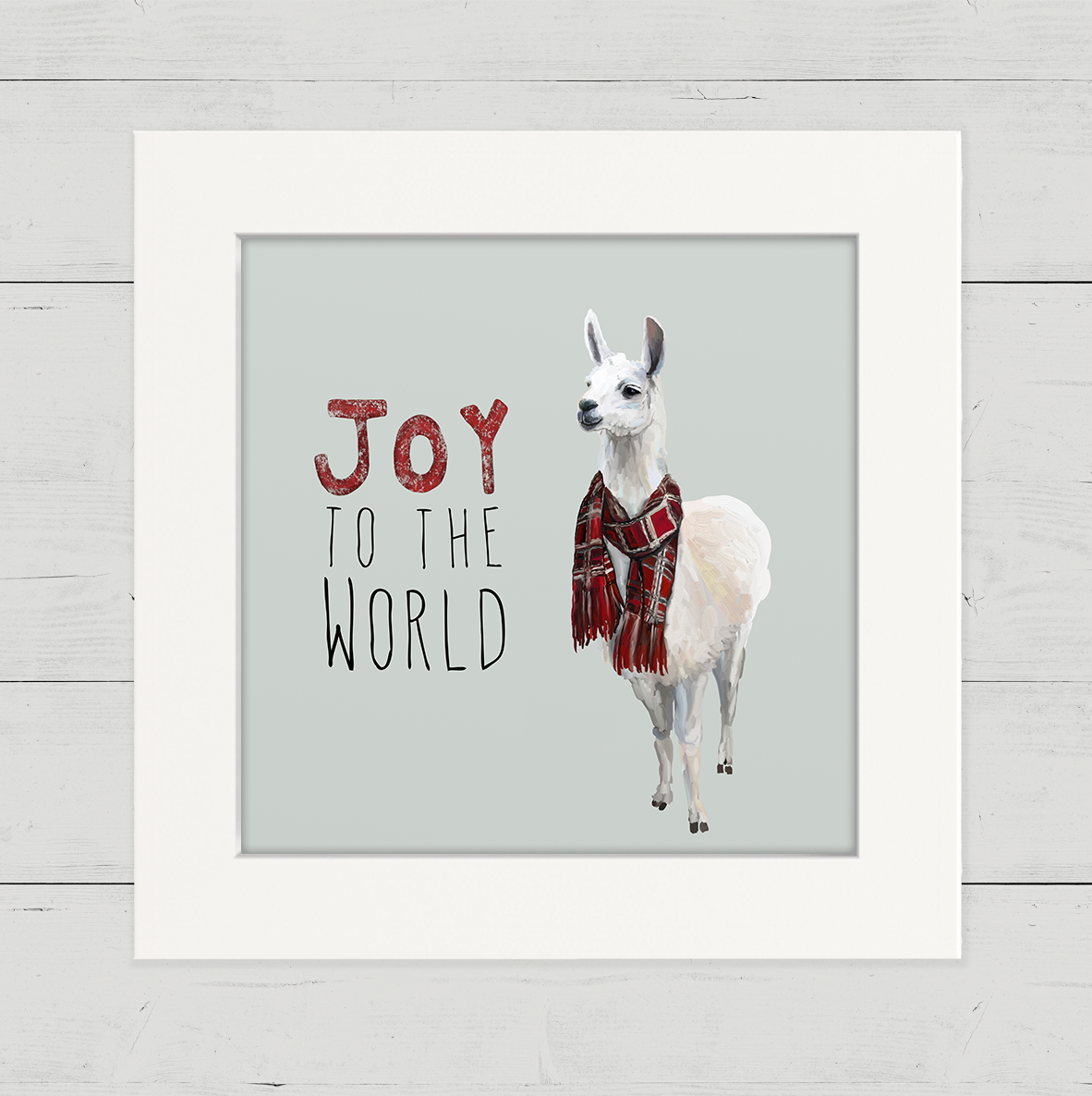 Joy to the Llama Happy Square