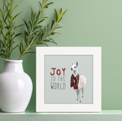 Joy to the Llama Happy Square