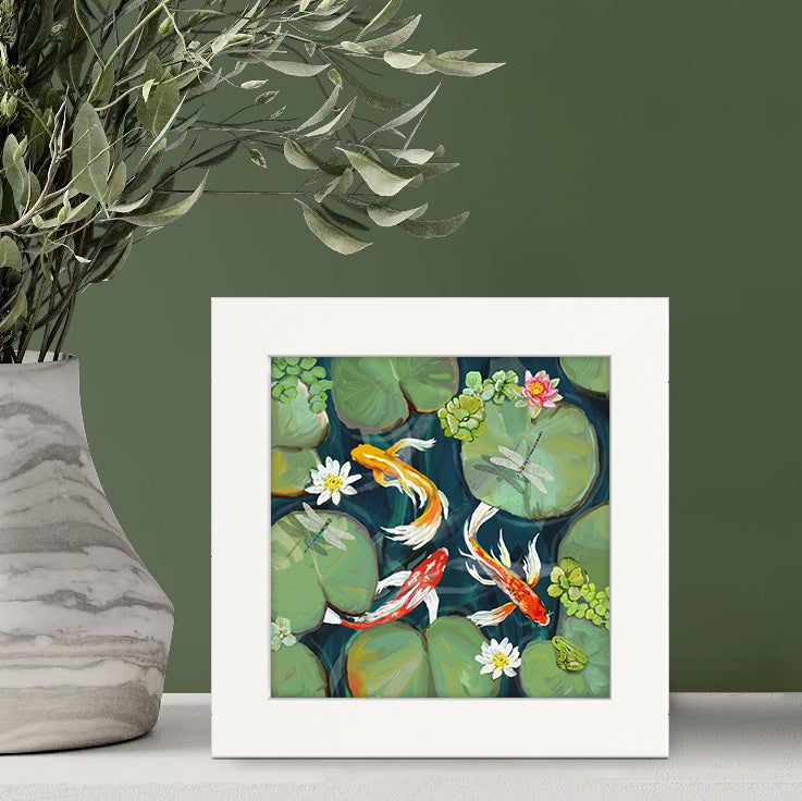 Koi Pond Happy Square