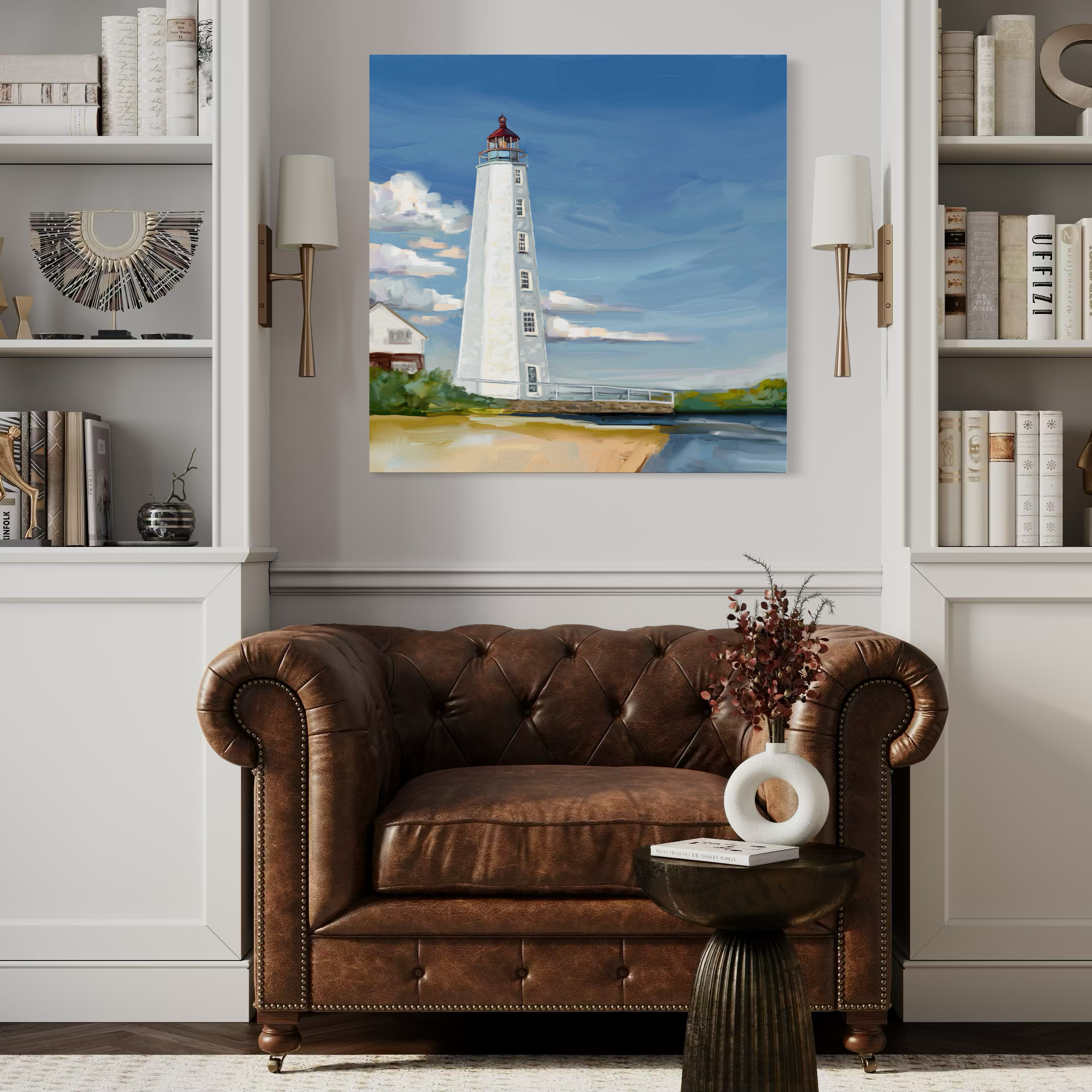 Lynde Point Lighthouse Canvas Wrap