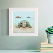 Mokulua Sea Turtle Happy Square™