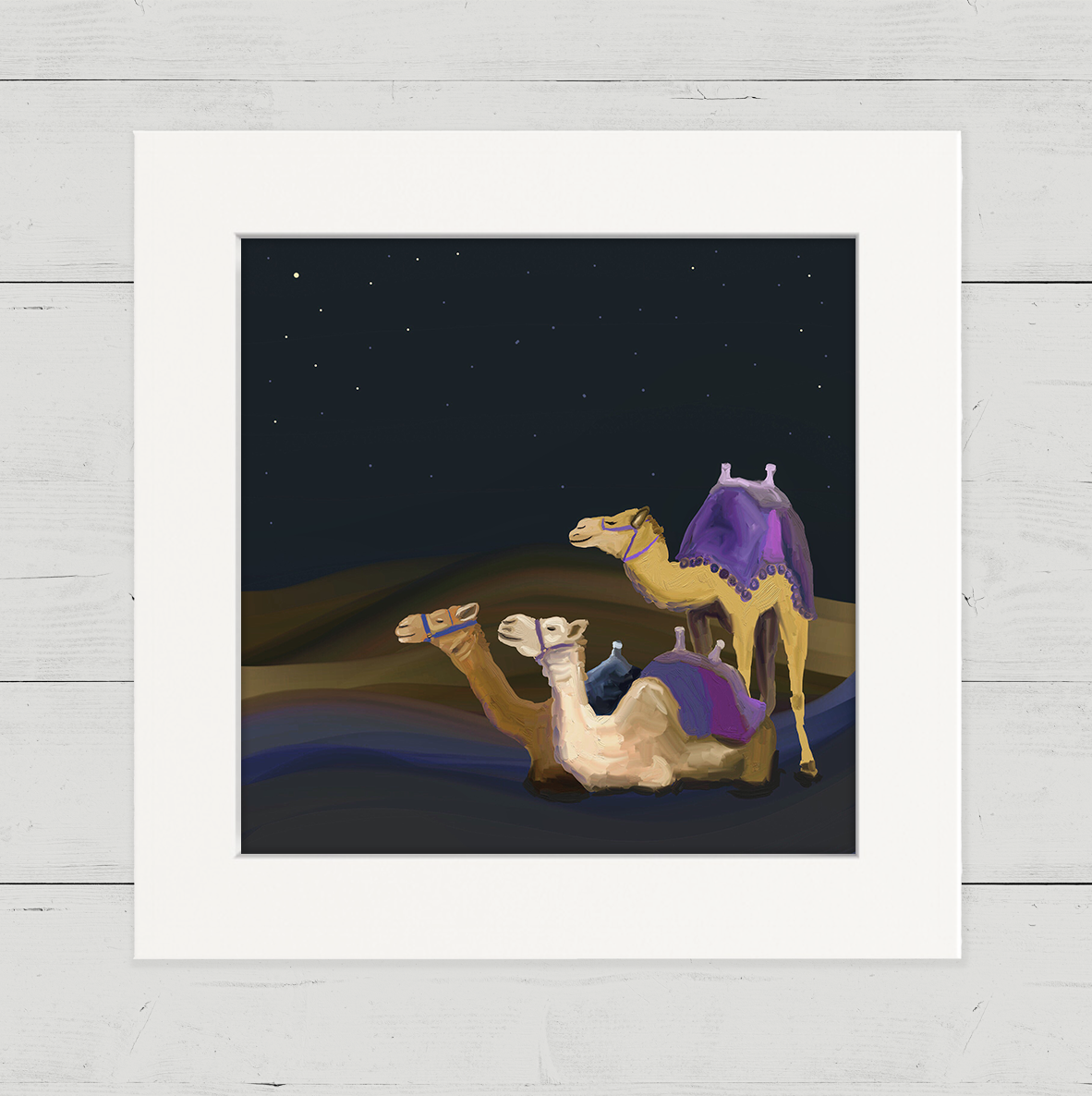 Nativity Wise Camels Happy Square
