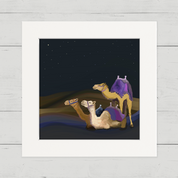 Nativity Wise Camels Happy Square