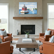 New London Ledge Lighthouse Canvas Wrap