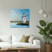 Old Saybrook Breakwater Lighthouse Canvas Wrap