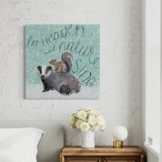 Peace on Earth Badger Canvas Wrap
