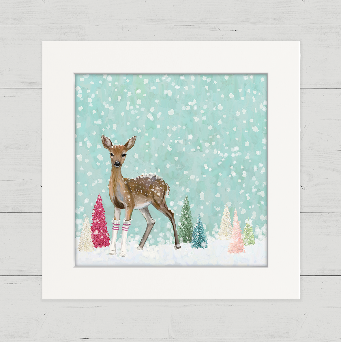Peaceful Fawn Happy Square