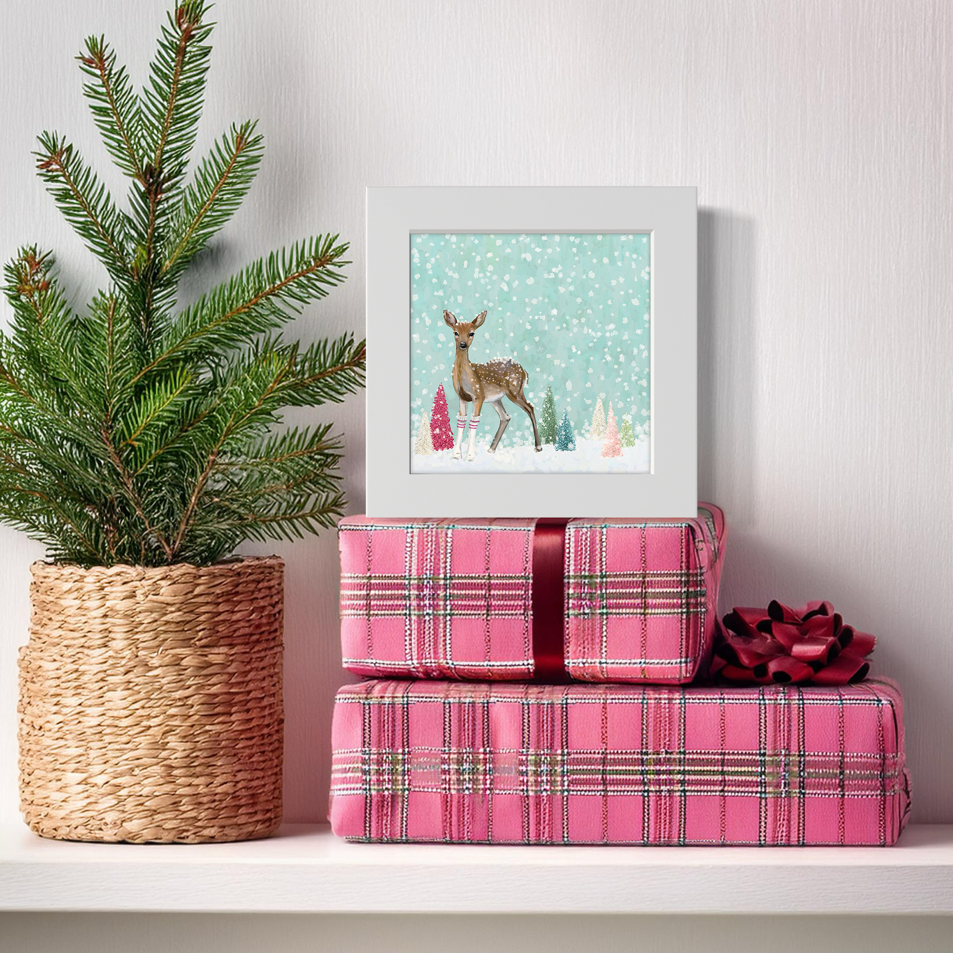 Peaceful Fawn Happy Square