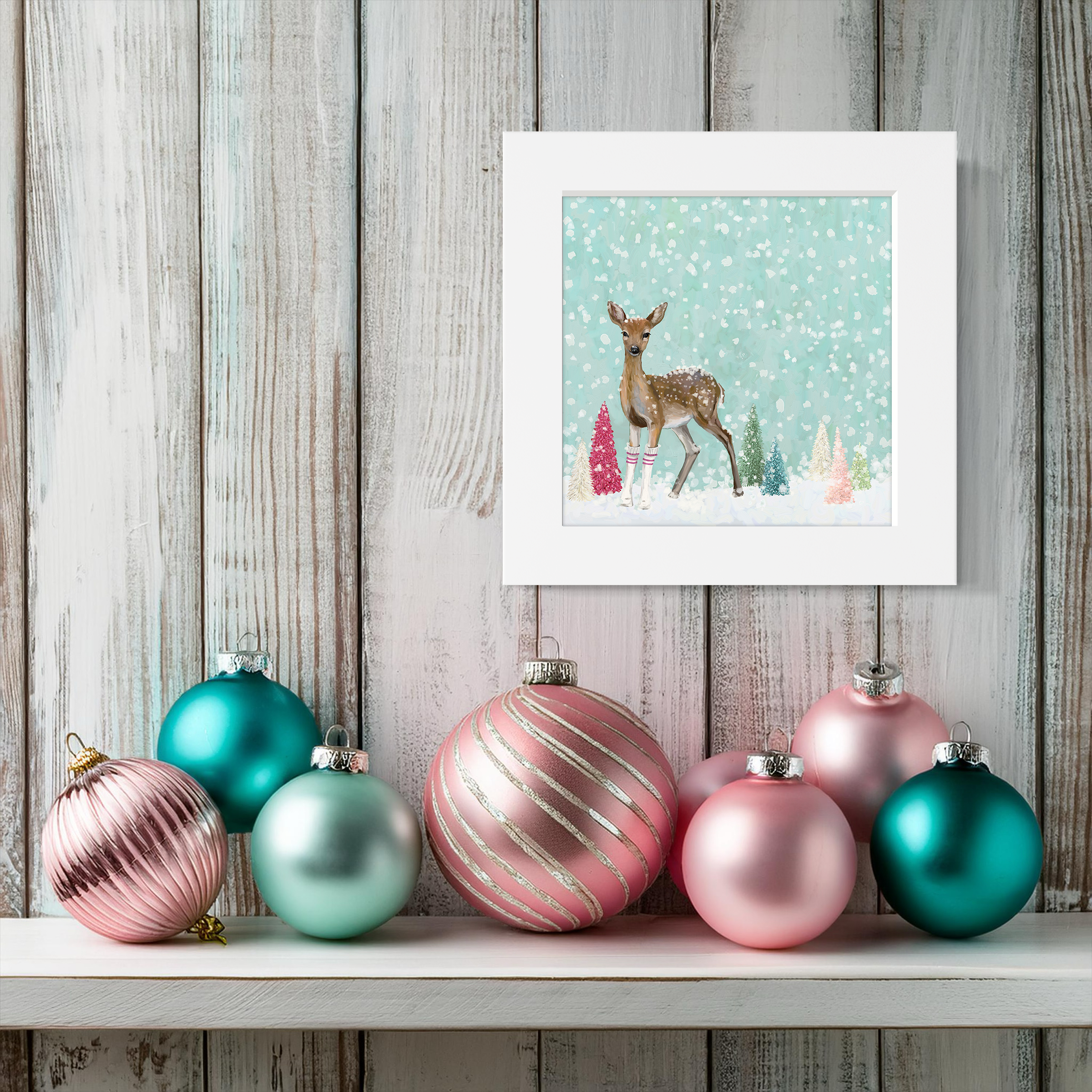 Peaceful Fawn Happy Square