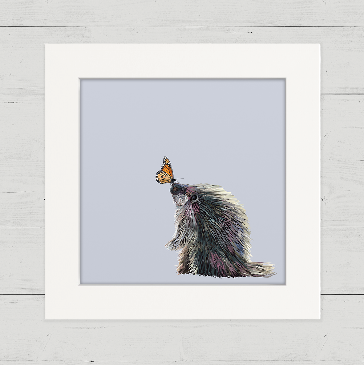 Porcupine Friend Happy Square