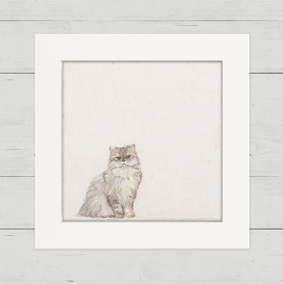 Pretty Persian Cat Happy Square
