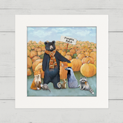 Pumpkin Patch Friends Happy Square