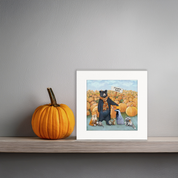 Pumpkin Patch Friends Happy Square