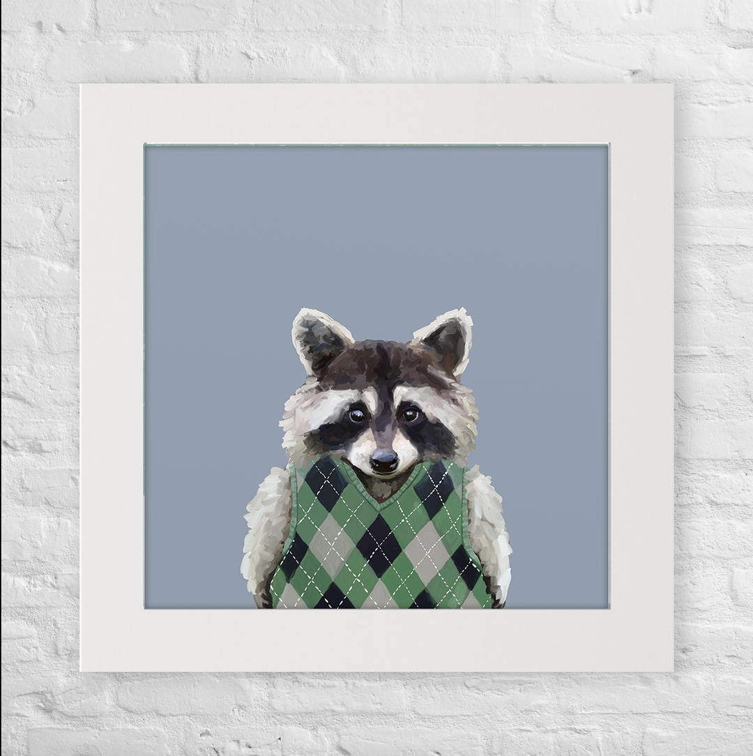 Raccoons Wear Sweatervests Happy Square™