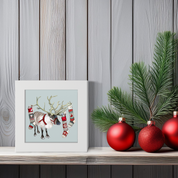 Reindeer Stockings Happy Square