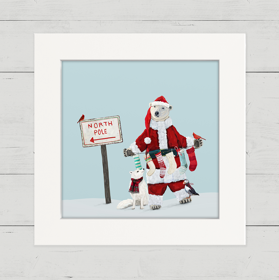 Santa Bear Happy Square