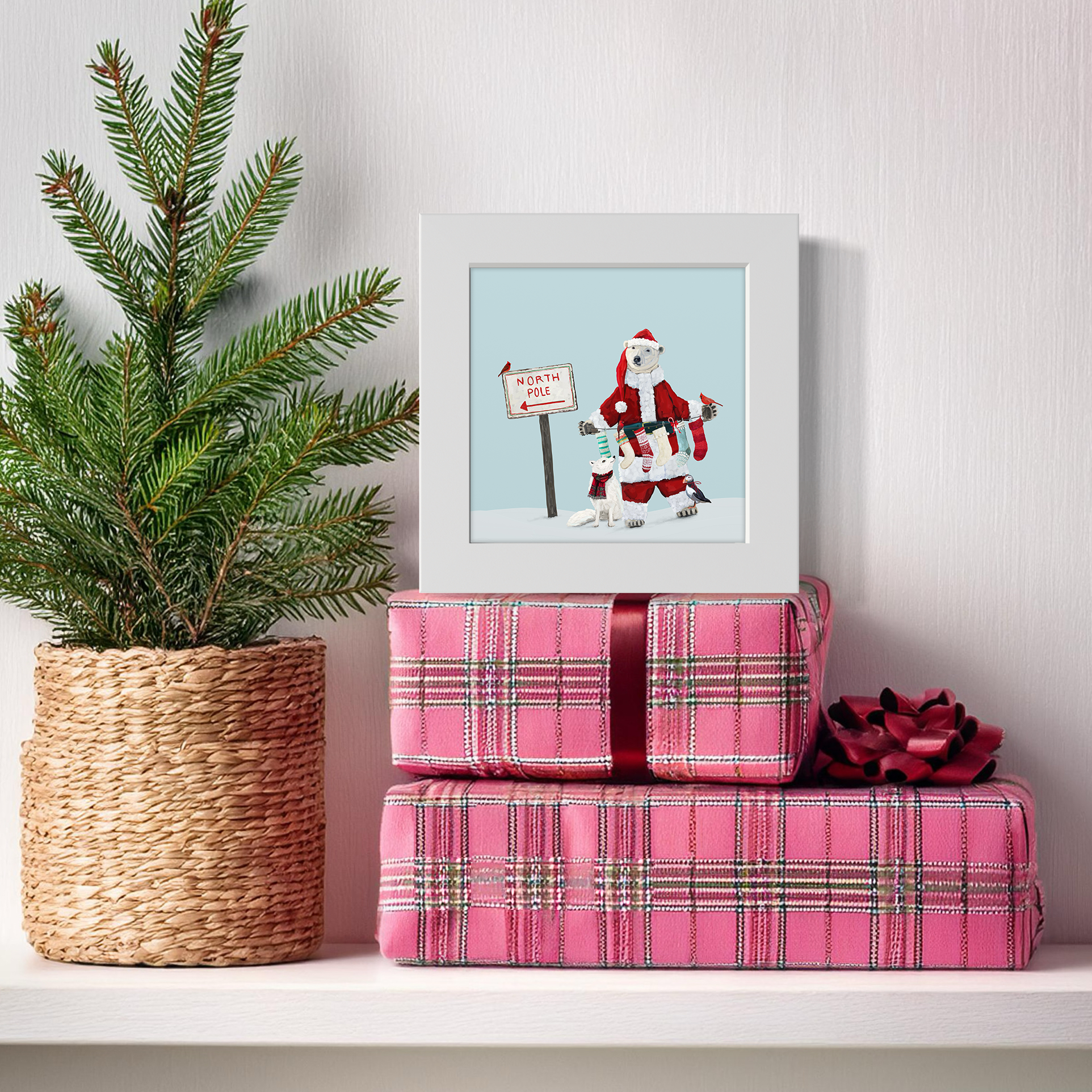 Santa Bear Happy Square