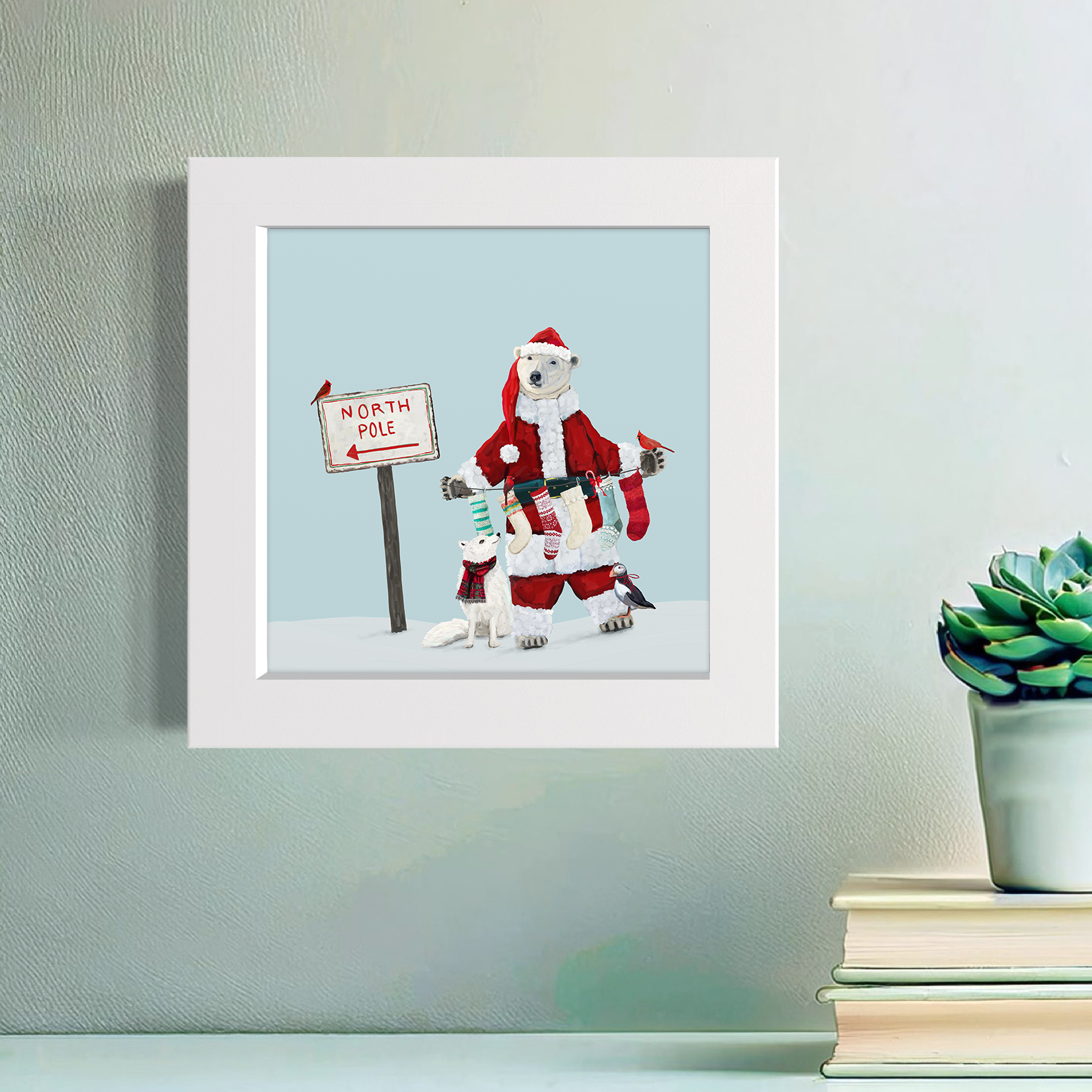 Santa Bear Happy Square