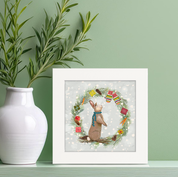 Santa Claws Bunny Happy Square™