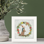 Santa Claws Bunny Happy Square™