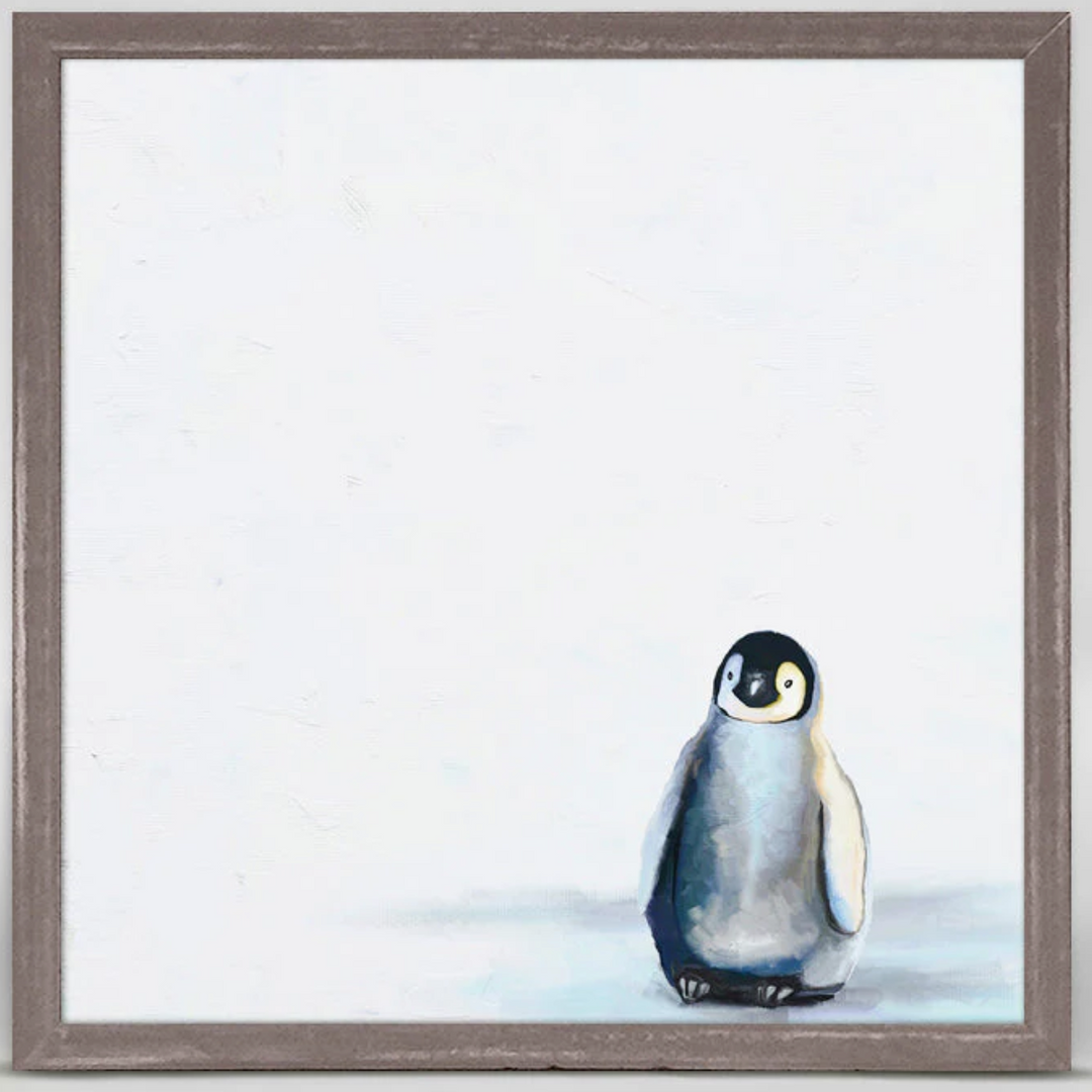 Baby Penguin Mini Framed Canvas