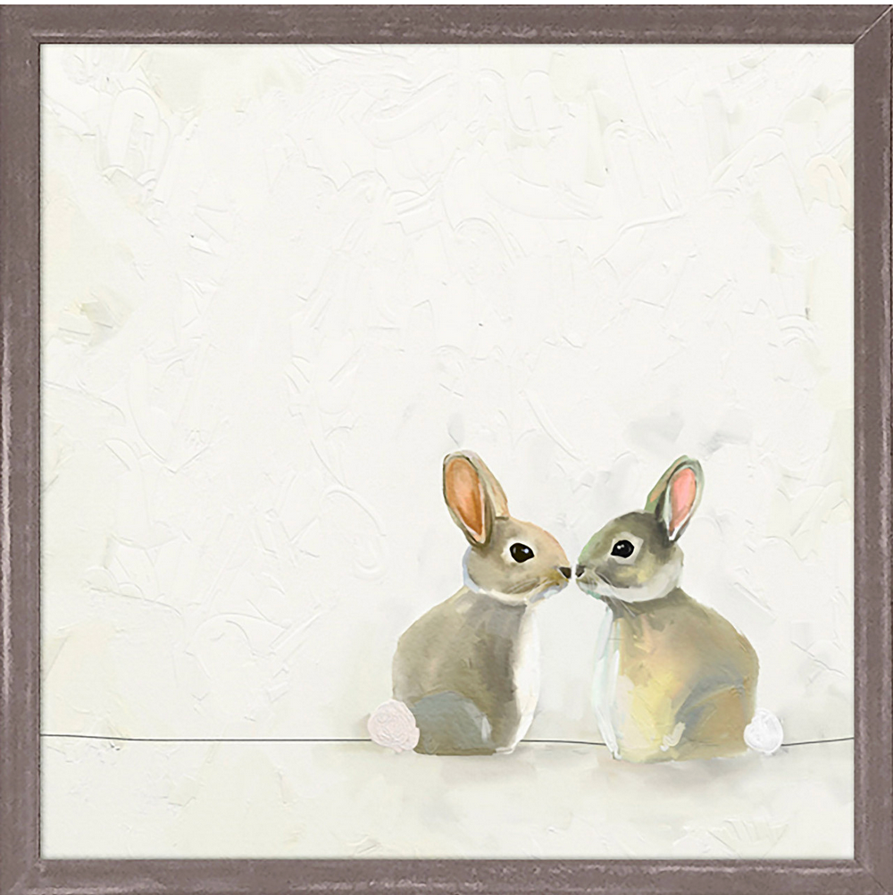 Baby Bunnies Mini Framed Canvas