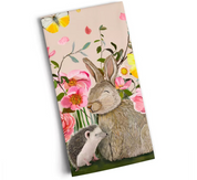 Hedgie and Bun Tea Towel