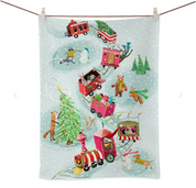 Holiday - Animal Train Tea Towel
