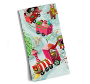 Holiday - Animal Train Tea Towel