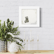 Small Raccoon Happy Square