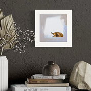 Small Sleeping Deer Happy Square