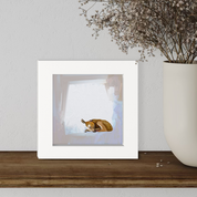 Small Sleeping Deer Happy Square