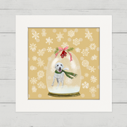 Snowglobe Labradoodle Happy Square