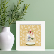 Snowglobe Labradoodle Happy Square